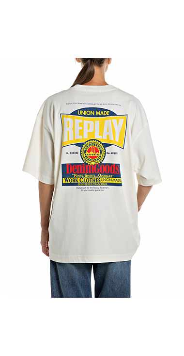 バックプリント オーバーサイズ Tシャツ 詳細画像